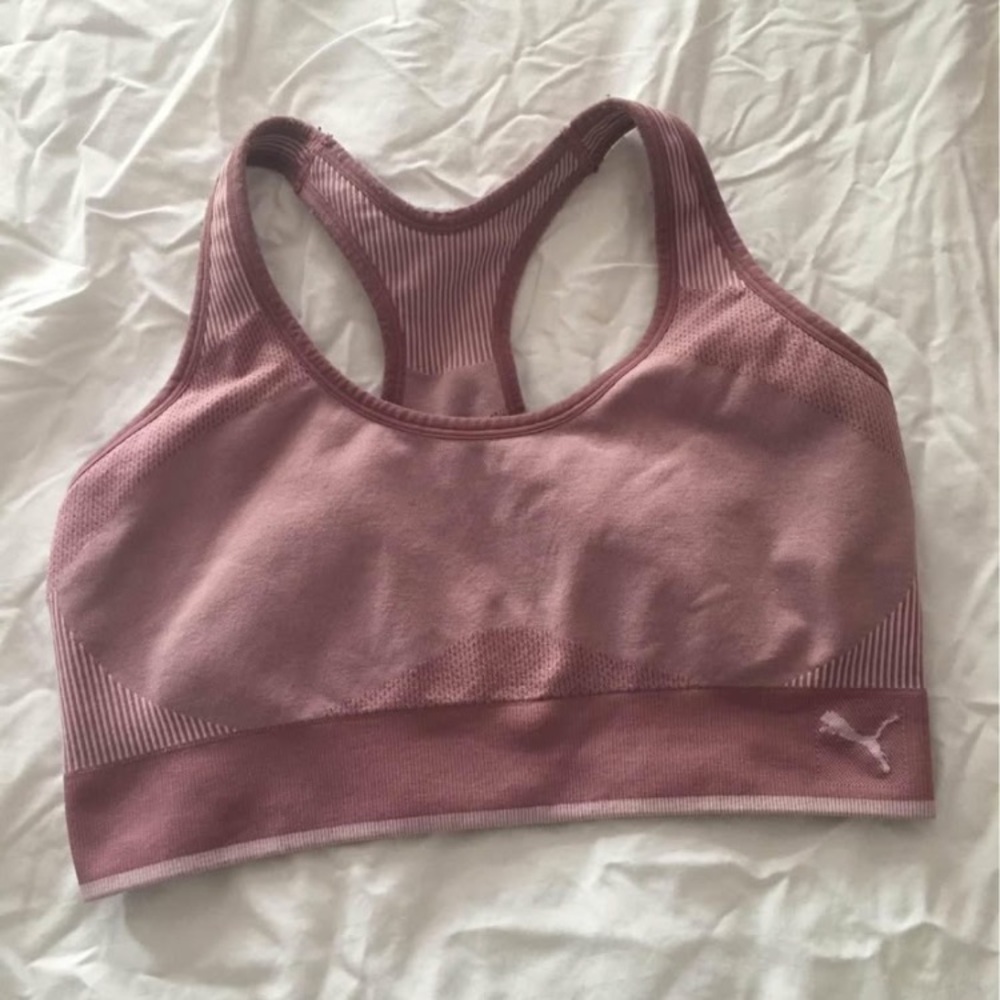 Puma Pink Racerback Sports Bra